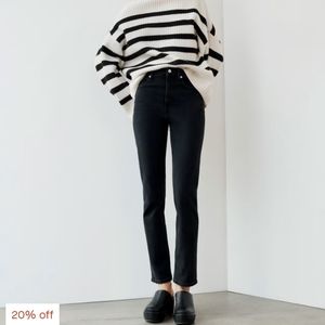 Black Everlane Way-high Skinny Jean Women size 32 NWT